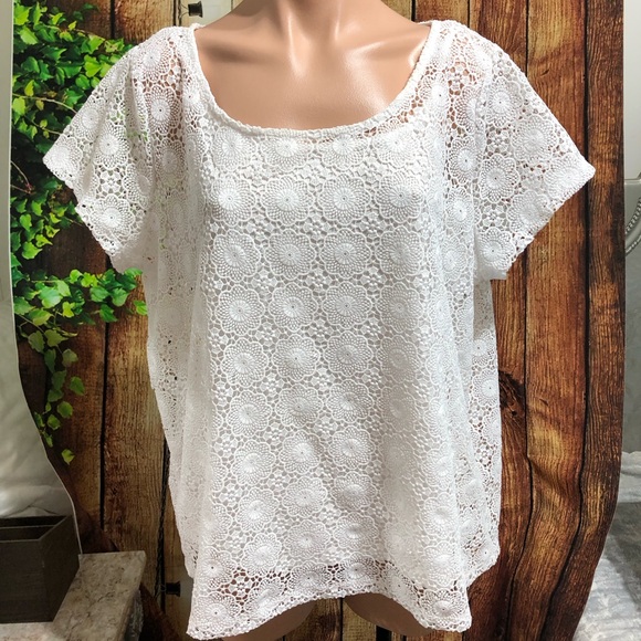 Rafaella Tops - 📦Bundles Only📦Rafaella Lace Top Size XL